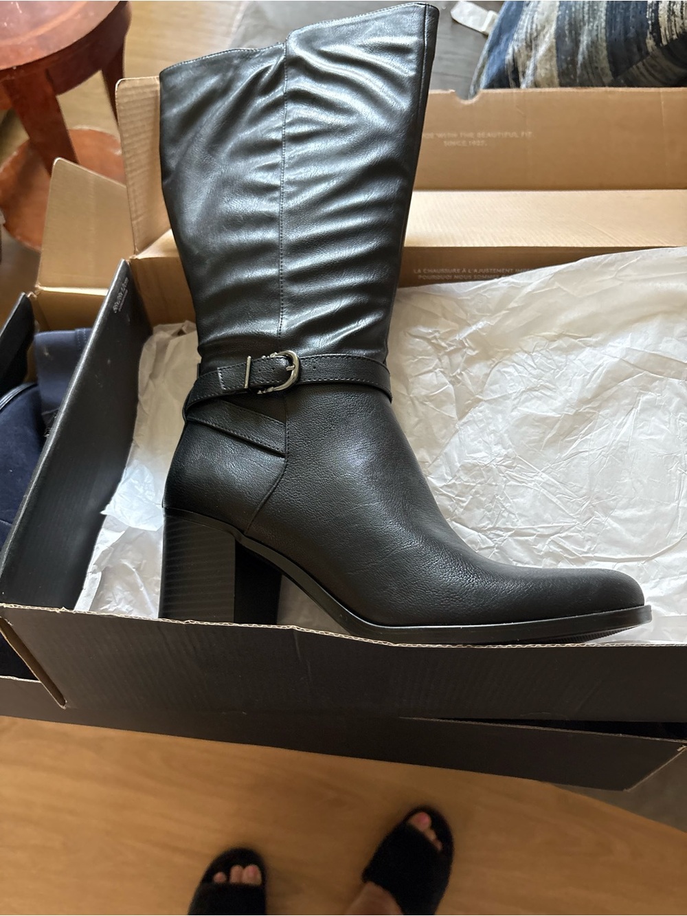 Naturalizer Black Heeled Boots